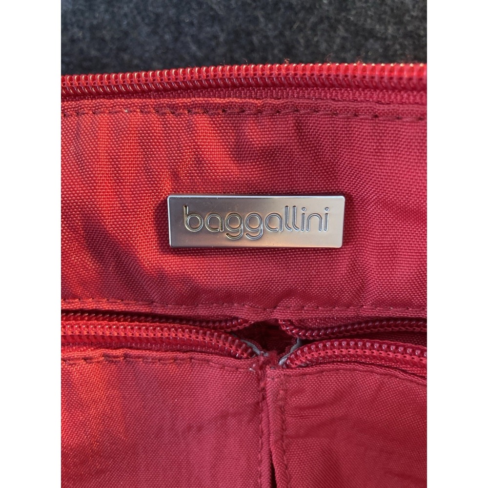 Baggallini Horizon Red Crossbody‎ Bag-Travel,Lightweight, Water-Resistant Nylon - Picture 8 of 16